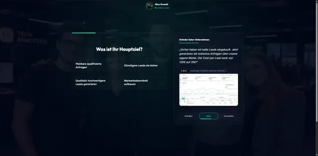Funnel für Nils Nasgowitz, Schritt 7