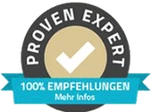ProvenExpert 100 % Empfehlungen